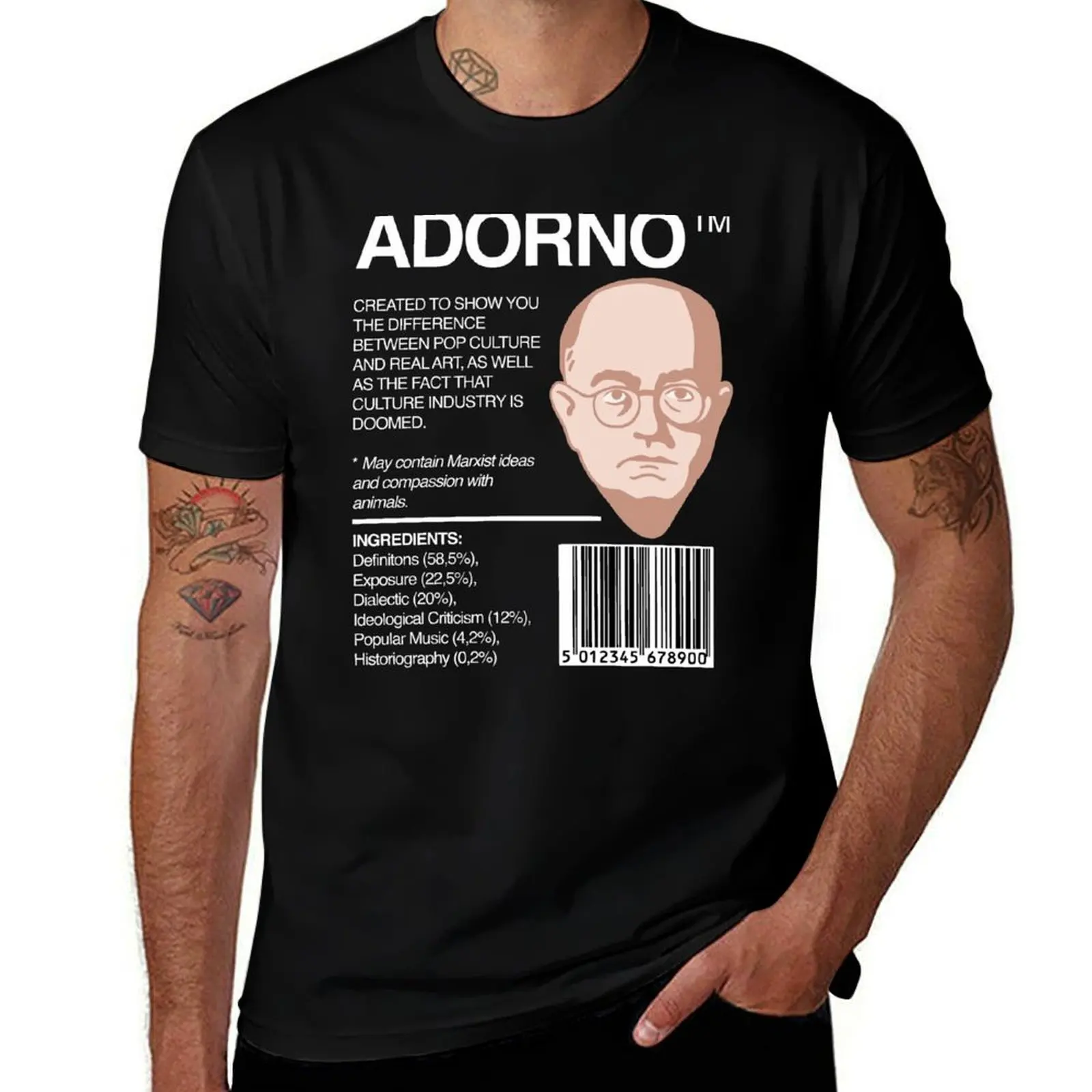 

Adorno Package - Theodor Adorno - Philosophy T-Shirt t shirt for man funny t shirts dark humor cotton tshirt 100% T-shirt