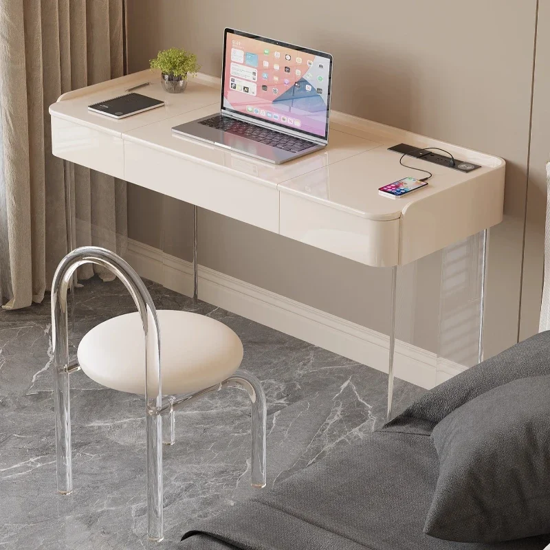 Modern Multifunctional Makeup Vanity Equipped With Wireless Charging Socket Dressing Table Tocador De Maquillaje Home Furniture