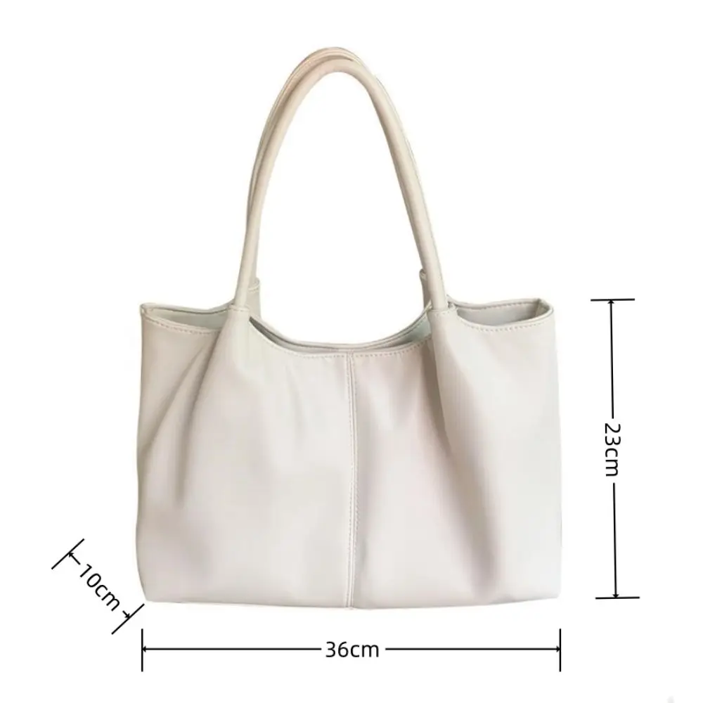 Nuova borsa di grande capacità borsa per la spesa delle ragazze delle donne borsa a tracolla borsa per il pendolarismo borsa Tote in tinta unita