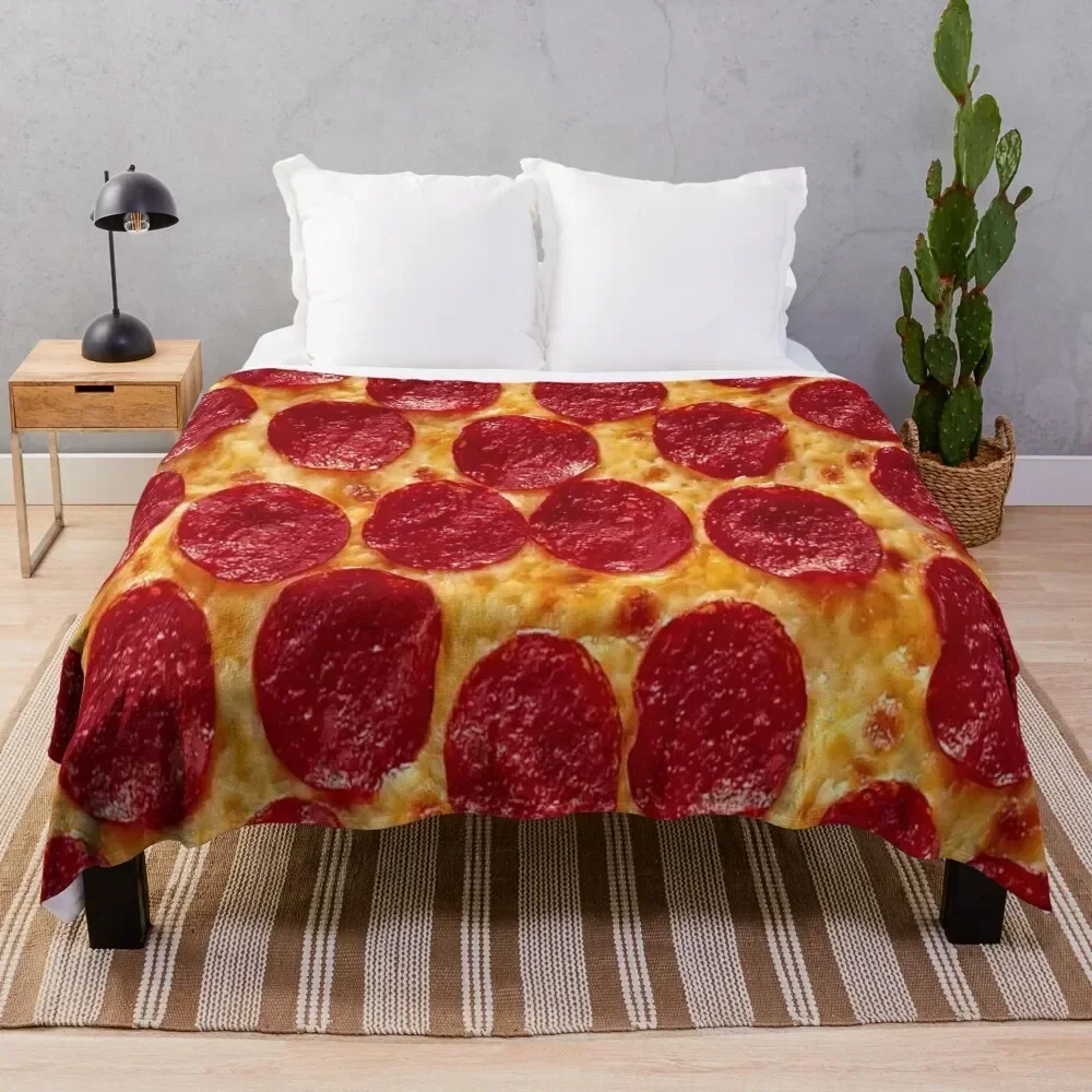

Pizza Throw Blanket For Sofa Thin bed plaid Soft Plush Plaid Thins Blankets Personalized Gift Summer Blankets