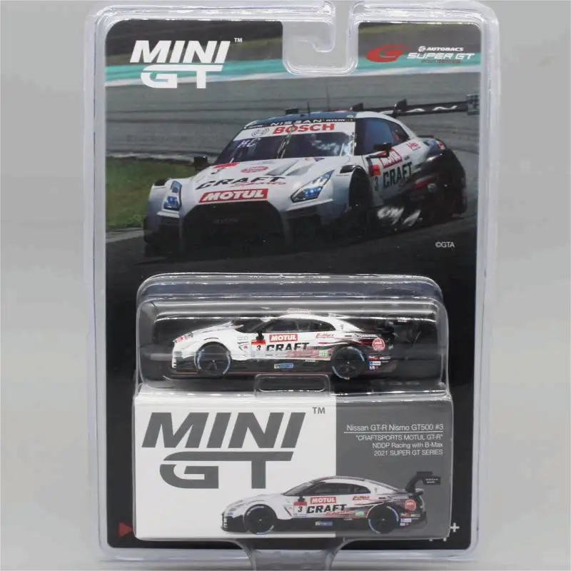 TSM MINI GT 1/64 Minigt 635 Nissan GT-R Nismo GT500 #3 NDDP Racing 2021 SUPER GT Die-cast Alloy Car Model Collection Gift