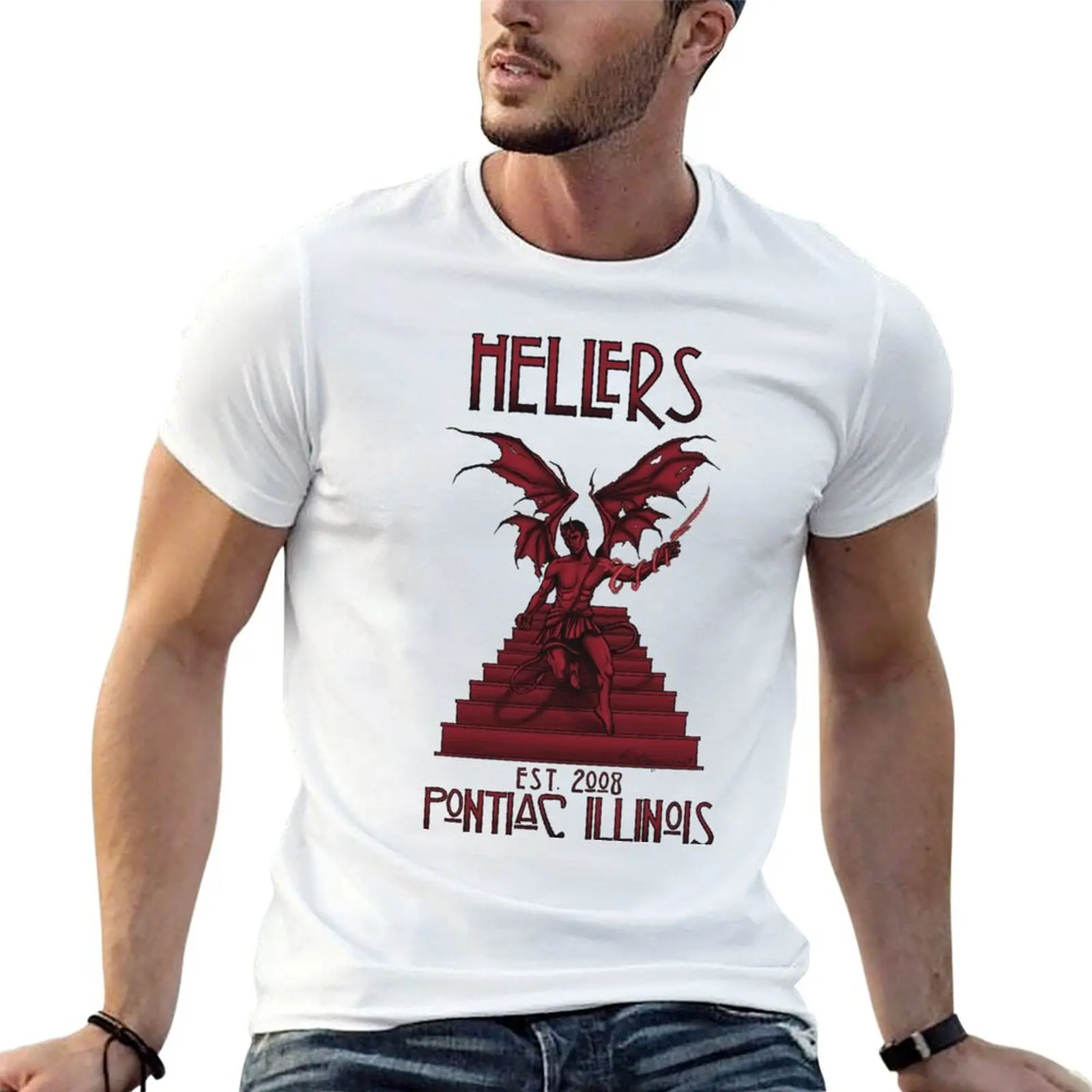 

Stairway from Hell T-Shirt t shirts for man cotton funny t shirts dark humor T-Shirt
