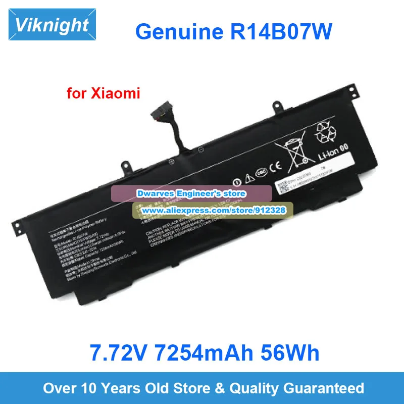 

Genuine R14B01W R14B02W R14B03W Battery R14B05W R14B06W R14B07W for Xiaomi Redmibook 14 16 Inch Book Pro 14 2022 15 Pro X 14 X14