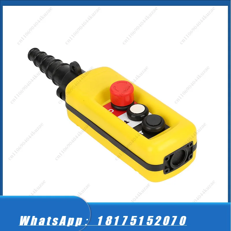 HLH Waterproof Pendant Control Switch for Hoist, XAC-A2913 Handle with 2-Speed Dual Buttons for Crane & Lifting Equipment