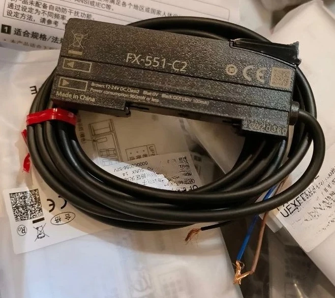 Fiber Amplifier for Panasonic FX-551-C2 New Original UFX551C2 Fiber Optic Sensor