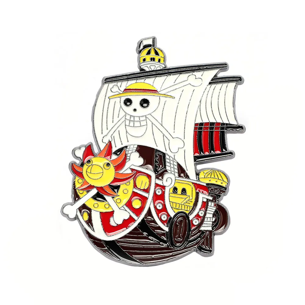 Anime Pirates Ship Luffy Lapel Pins for Backpack Enamel Pin Men Women's Brooches Cool Briefcase Badges Jewelry Accessories image 4