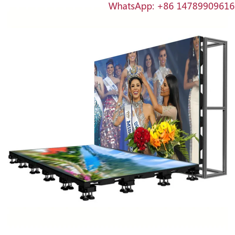 Mall Stage Floor Dynamic Electronic Display Waterproof Interactive Dance Floor LED Floor Tile ScreenHigh Refresh RateHeavy-dutyF