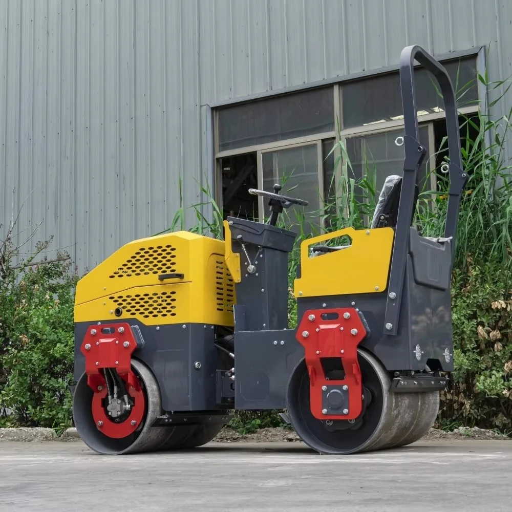 سعر المصنع الشركة المصنعة الهيدروليكية 1.5 طن تهتز الطريق الأسطوانة المضغوط HT-1500 محرك Huade نظام كامل #5