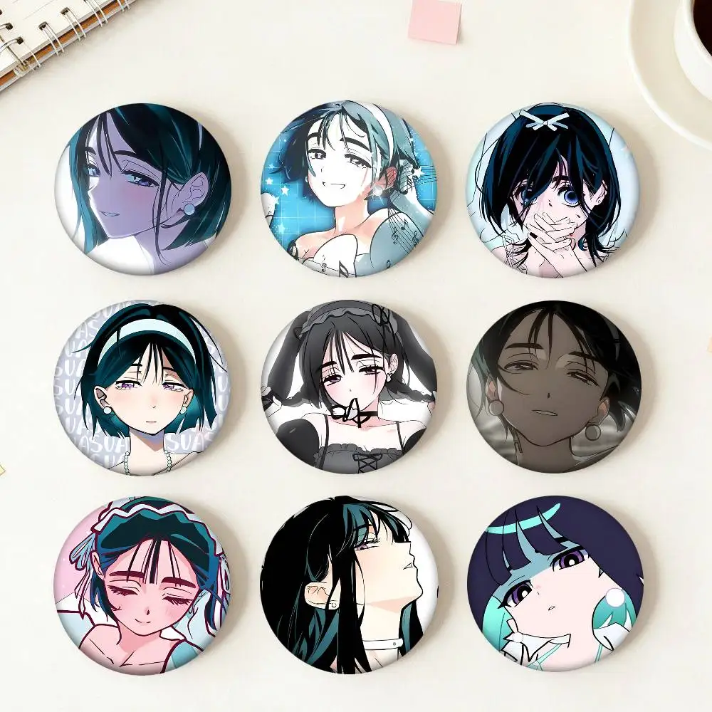 Anime ALIEN STAGE Sua Round Badge Creative Brooch Clothing Backpack Accessories Lapel Pin