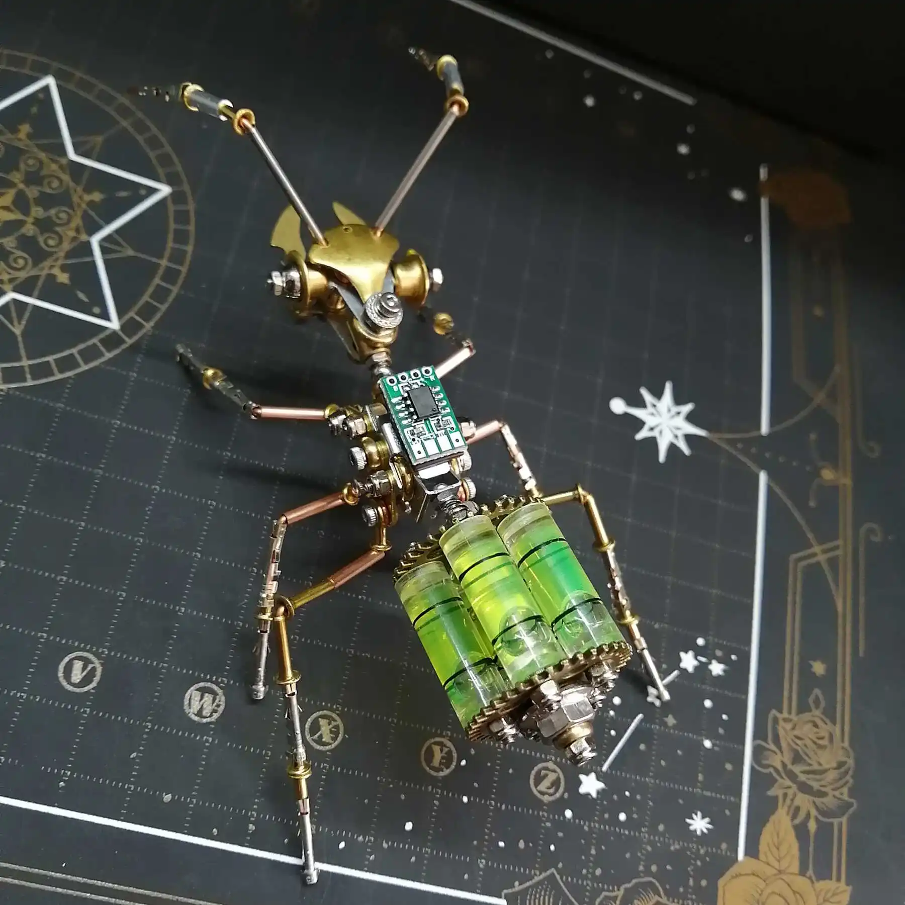 

DIY Ant Metal Model Kit Cyberpunk Mechanical Insects Jigsaw Assembly 3D Puzzles Toy for Children Adults