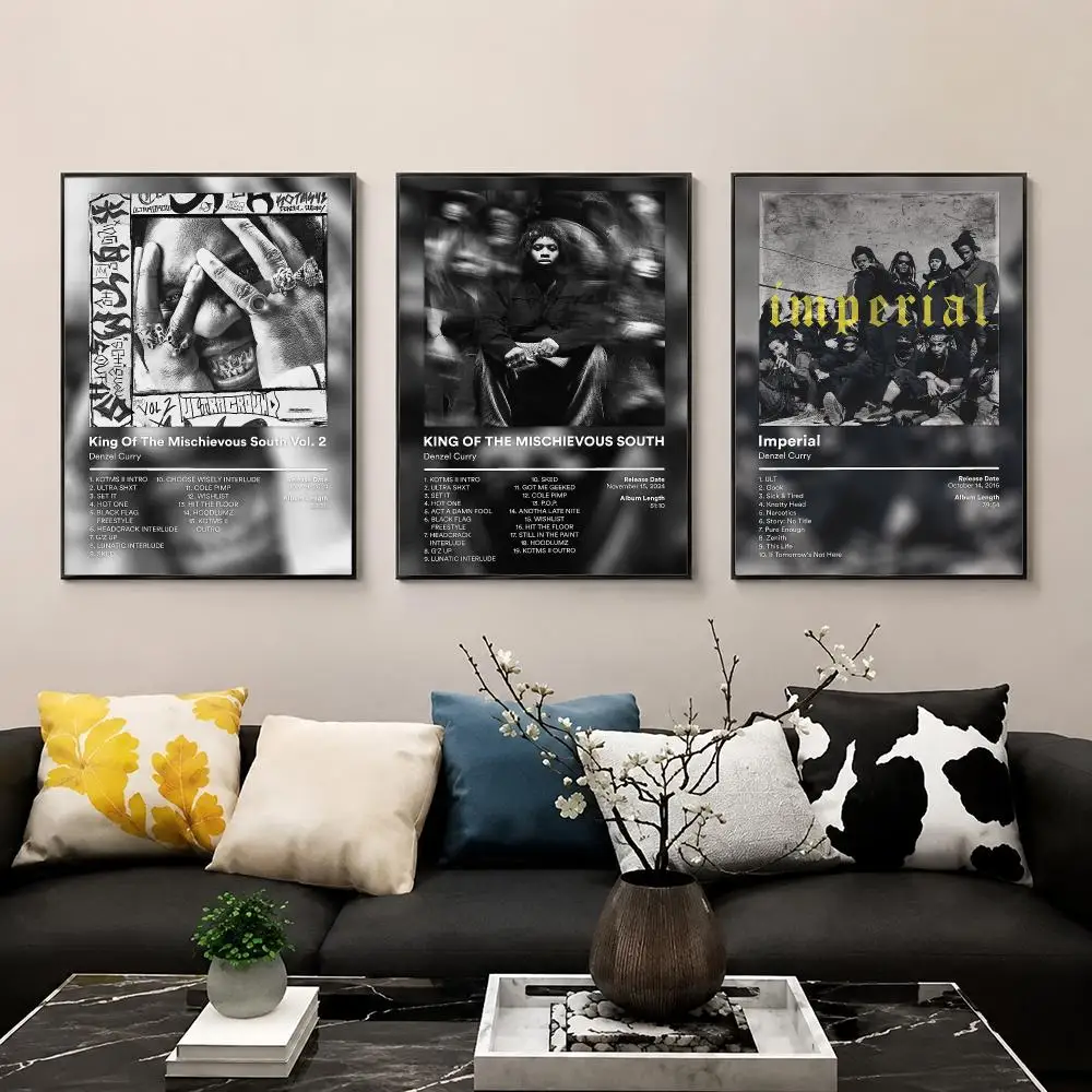 Cool Raper D-Denzel C-Curry Album Poster HD Poster Wall Art Print for Bedroom Living Room Office Bar Modern Aesthetic Home Decor