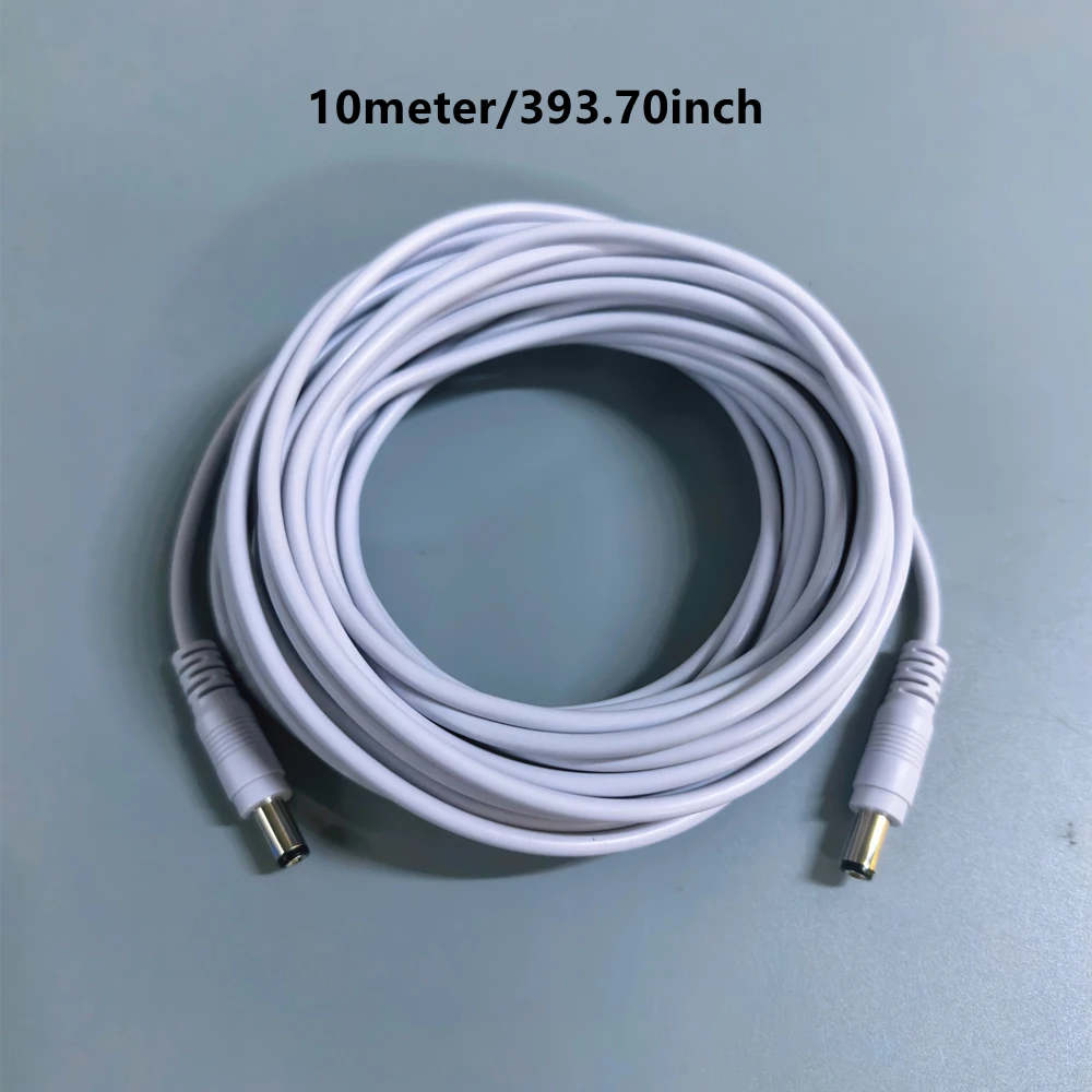 DC Male to Male Power Extension Cable 5.5x2.1mm CCTV Adapter Wires 12V 10A Extended Cord 1/3/5/10 Meter Wires Accessories
