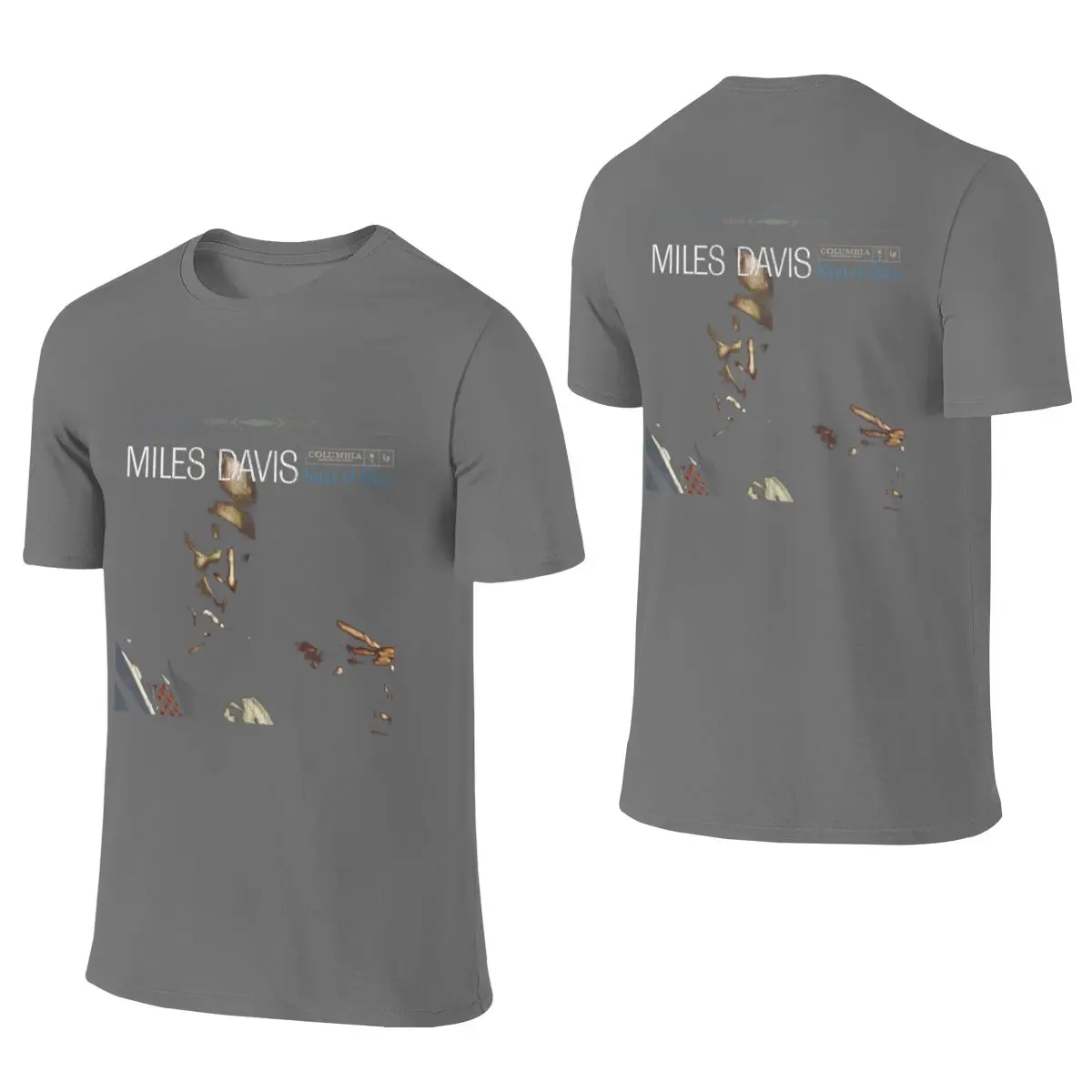 Miles Davis Kind Of Blue Sports Reversible T-shirt Basic Commuting Sweat-Absorbing And Quick-Drying T-shirt