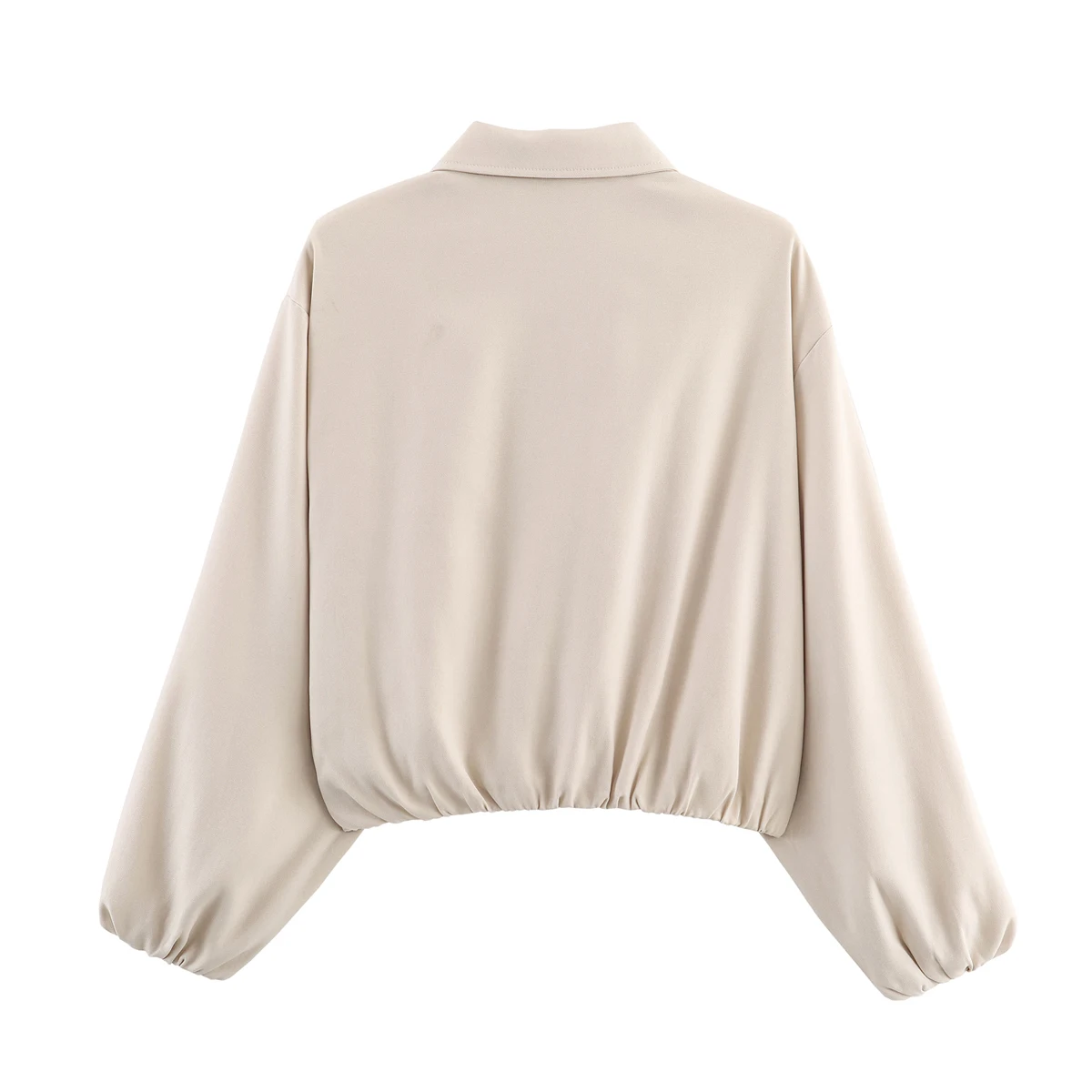 المرأة سترات قصيرة معطف 2025 جديد الخريف الشتاء سستة معطف الإناث طويلة الأكمام سترة غير رسمية ملابس امرأة #3