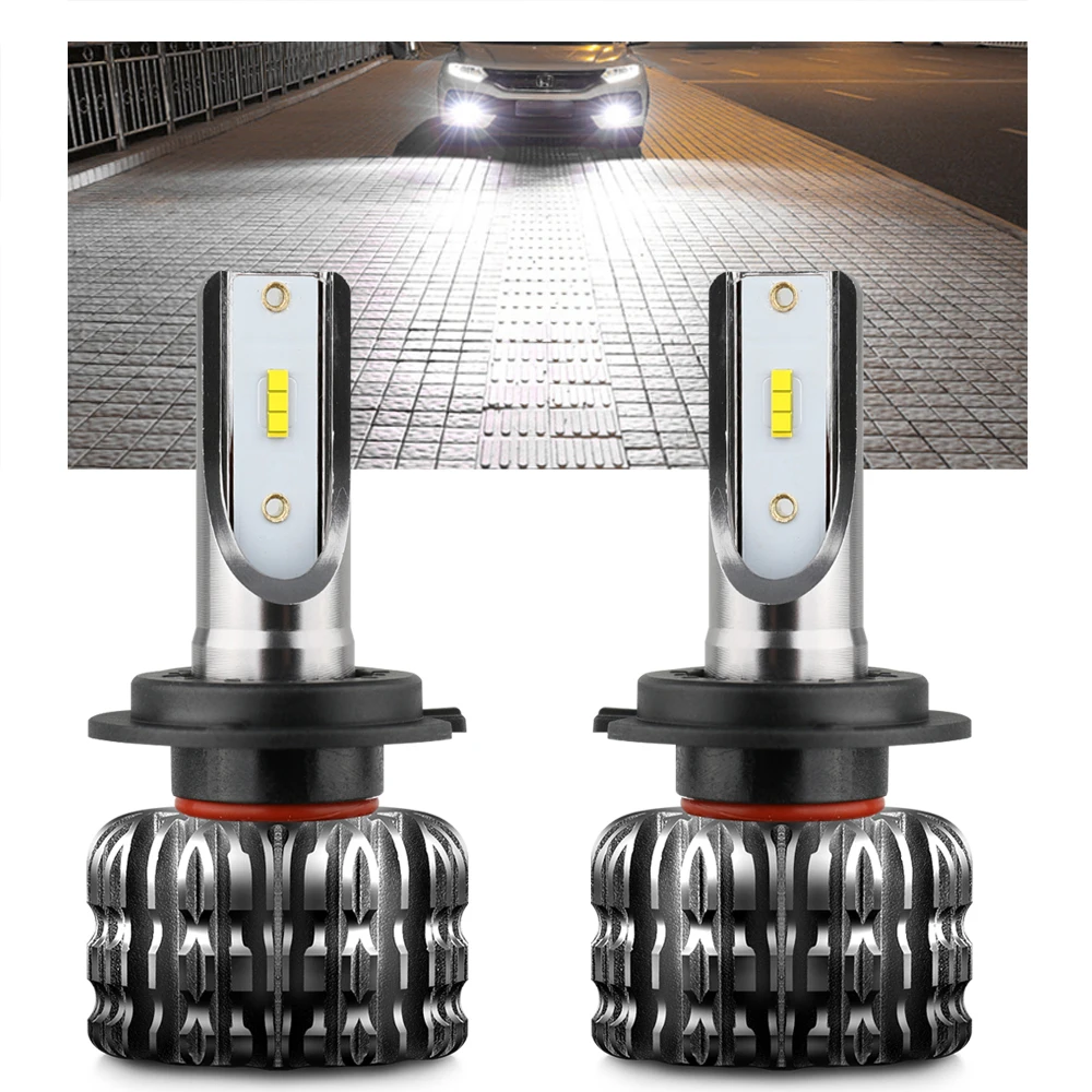 BraveWay H1 LED Light Bulbs for Car Light Bulbs Auto Headlight H4 40W HB3/9005 BH4/9006 LED H4 10000LM Led H1 H7 H11 Ice Blue