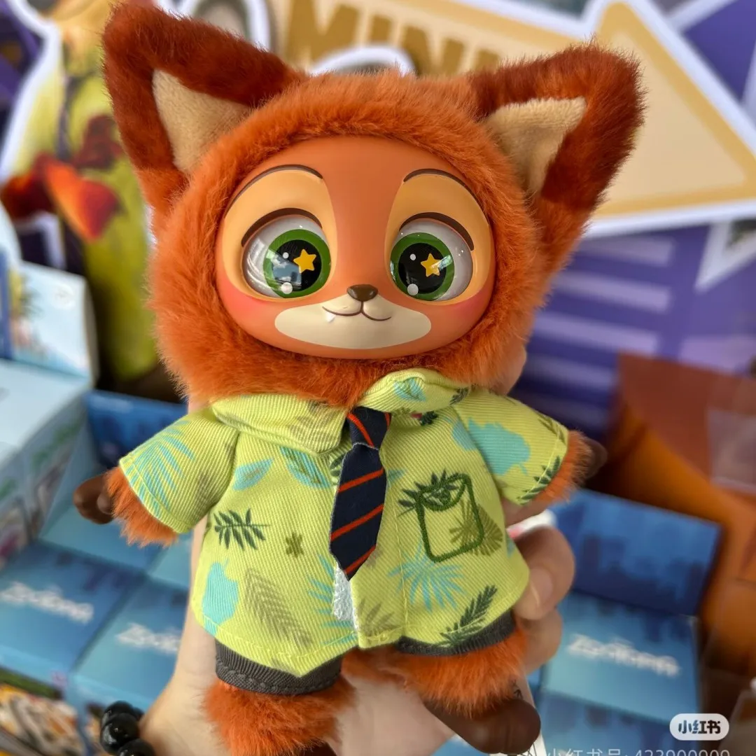 Original Disney Zootopia Series Vinyl Plush Pendant Blind Box Anime Figure Judy Nick Collection Decoration Kids Birthday Gifts
