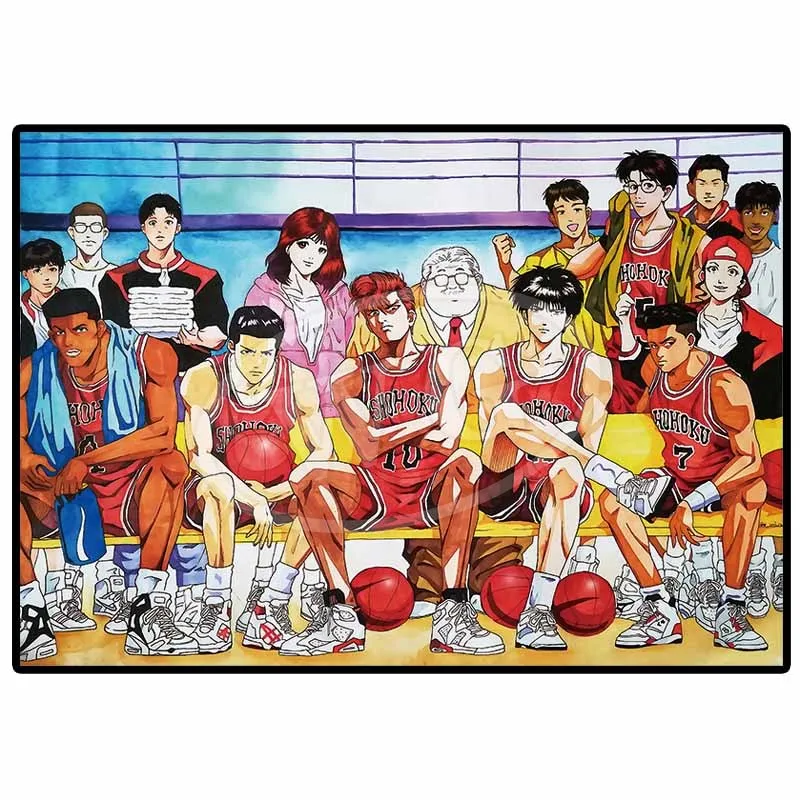 Japan Anime Figure The First Slam Dunk Poster Aesthetic Sports Basketball Canvas Painting Decoration Wall Art Kawaii Room Decor