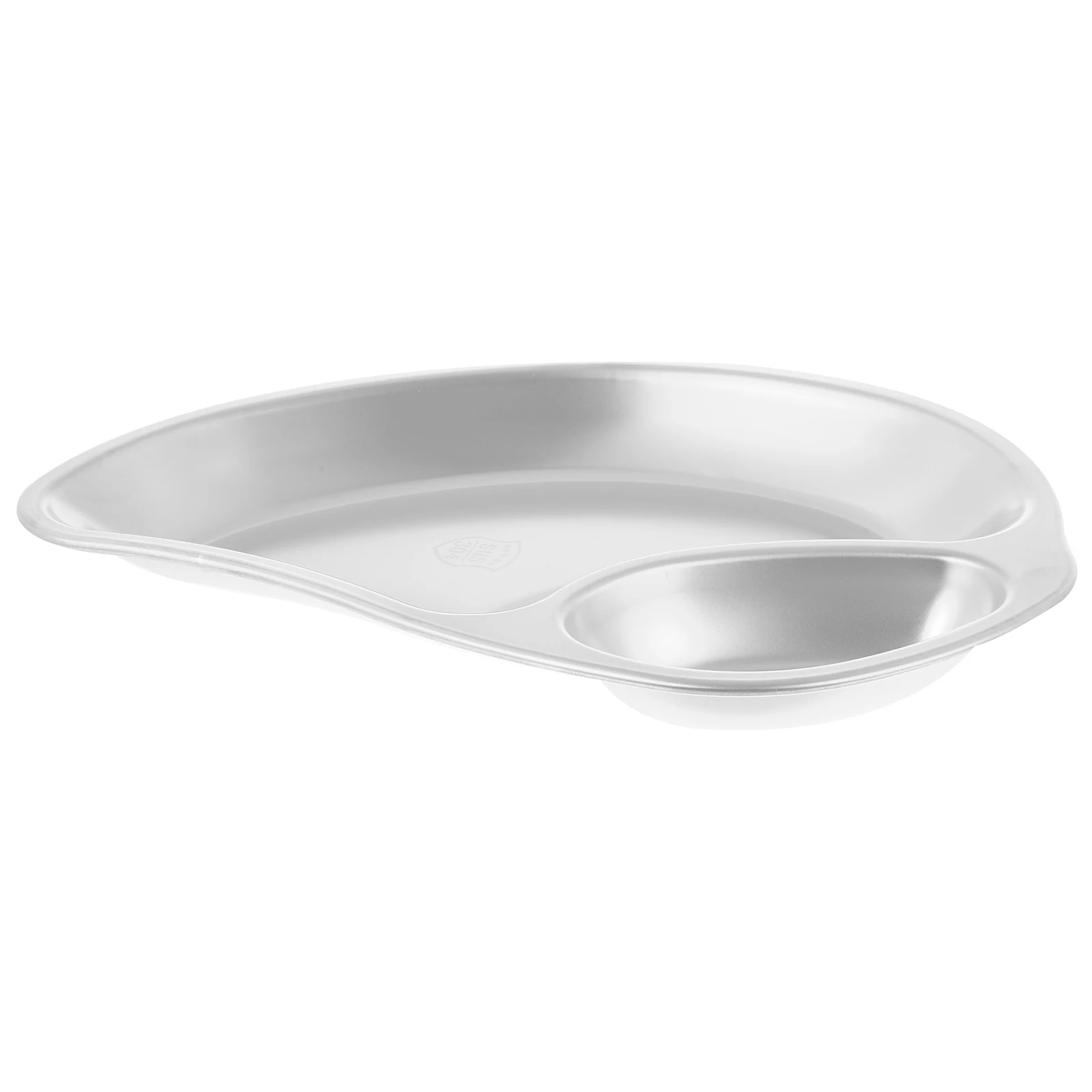 

Stainless Steel Dessert Plate Snack Appetizer Serving Platter Compartment Plates Dipping Sauce Dish Kitchen Condiment Mango