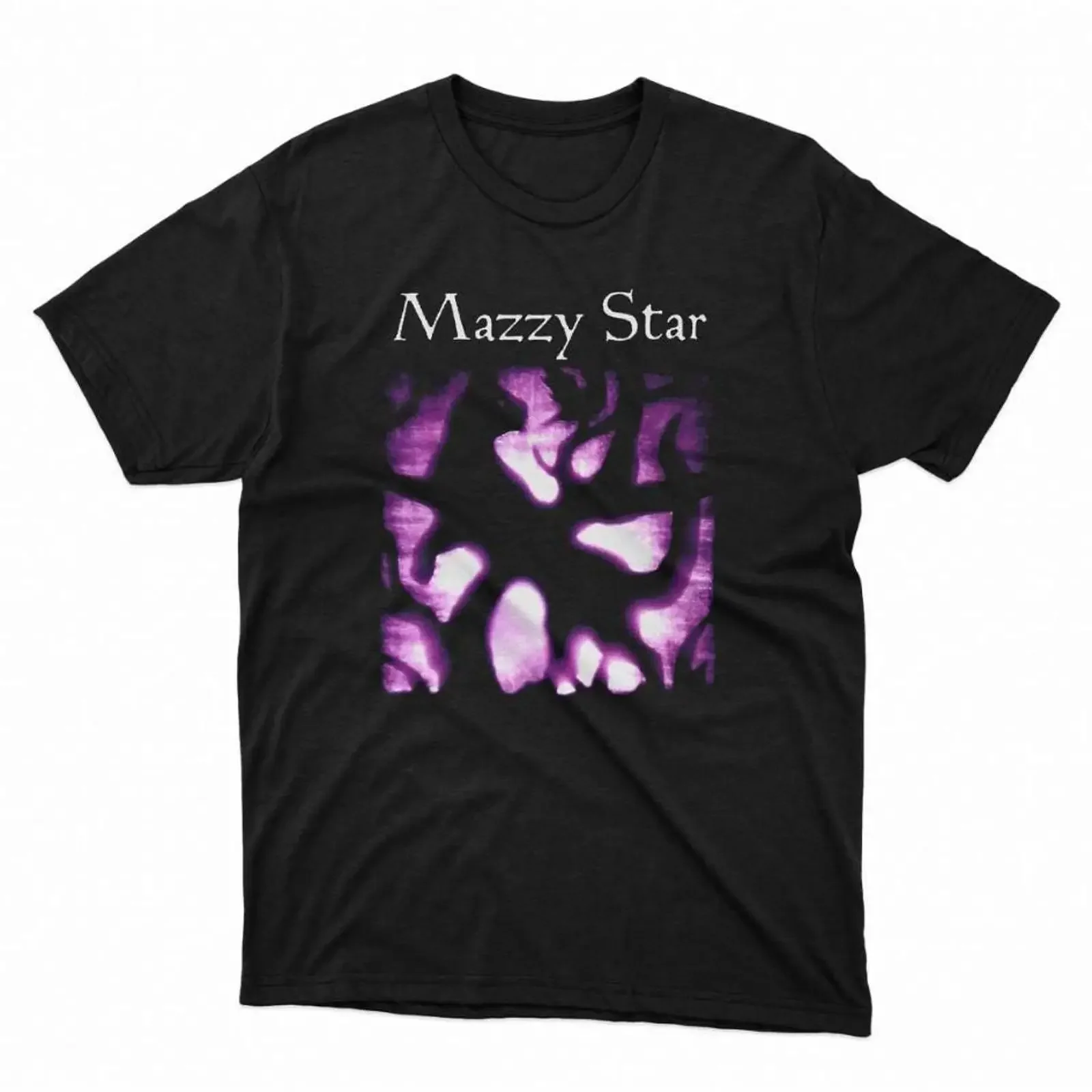 Vintage Mazzy Star Purple Cat T Shirt 90s Alternative Rock Hope Sandoval Music Fan  vintage Washed Versatile fashion graphic