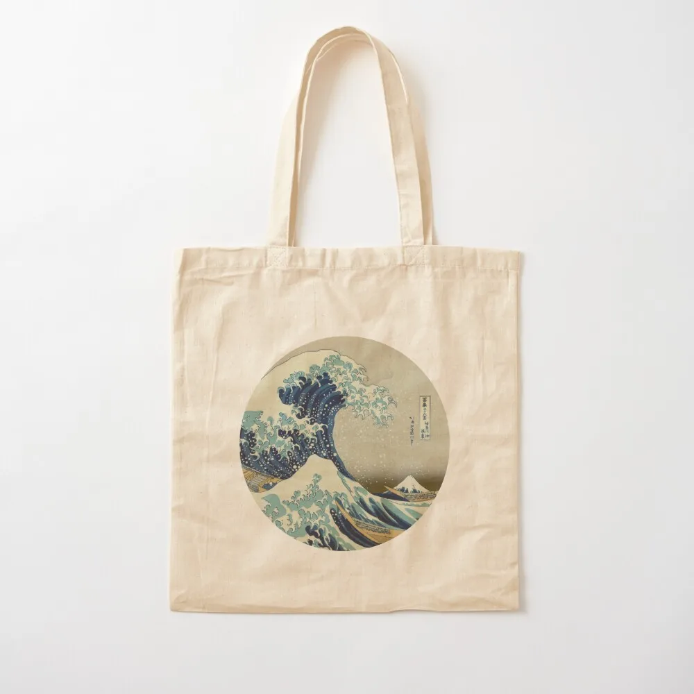 

Great Wave off Kanagawa circle Tote Bag woman shopping bag bags woman 2025 Large bags for women Eco bag