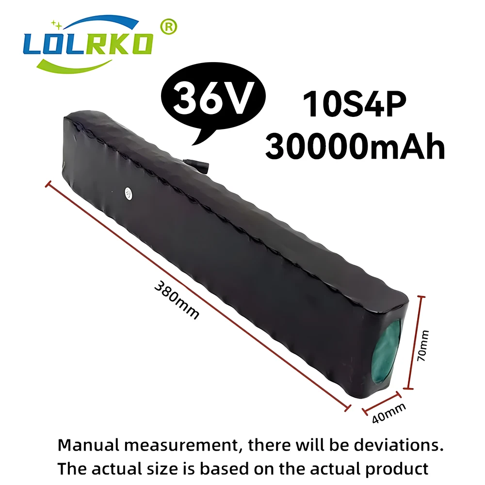 10 s4p 36V 30000mAh elektryczny skuter akumulator litowy 18650 akumulator 36V 30Ah elektryczny skuter akumulator do skutera elektrycznego