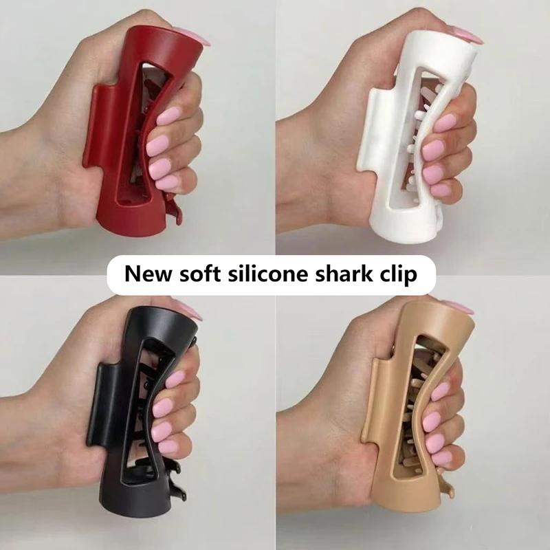 

Мягкие заколки для волос для девочек, силиконовые заколки для волос, простые модные универсальные предметы, украшения для волос, аксессуары для волос, безопасный дизайн