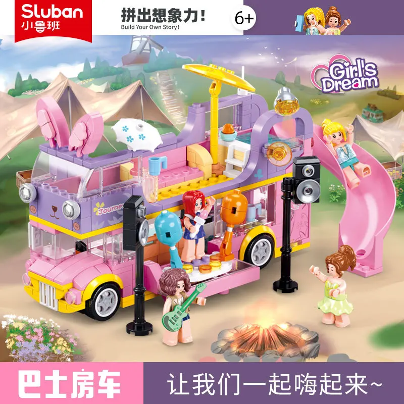 سلوبان فريندز الفاخرة يخت قارب حفلة كروز سفينة نموذج اللبنات السفينة مجموعة البحر 8 أرقام MOC لعبة لفتاة هدية عيد ميلاد