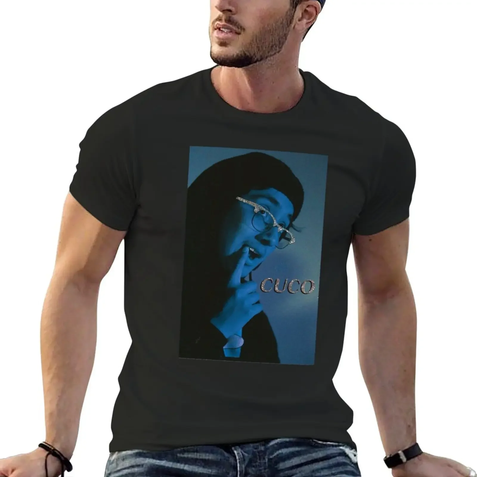 Cuco's bling (blue) T-Shirt Aesthetic clothing customizeds oversizeds T-shirt men