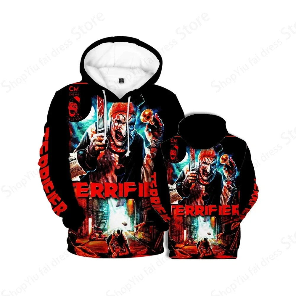 Terrifier Killer 3d Print Hoodie Men Women Fashion Hoodies Halloween Sweatshirt Boy Coats Women Sweats Tracksuit Hooded Pullover