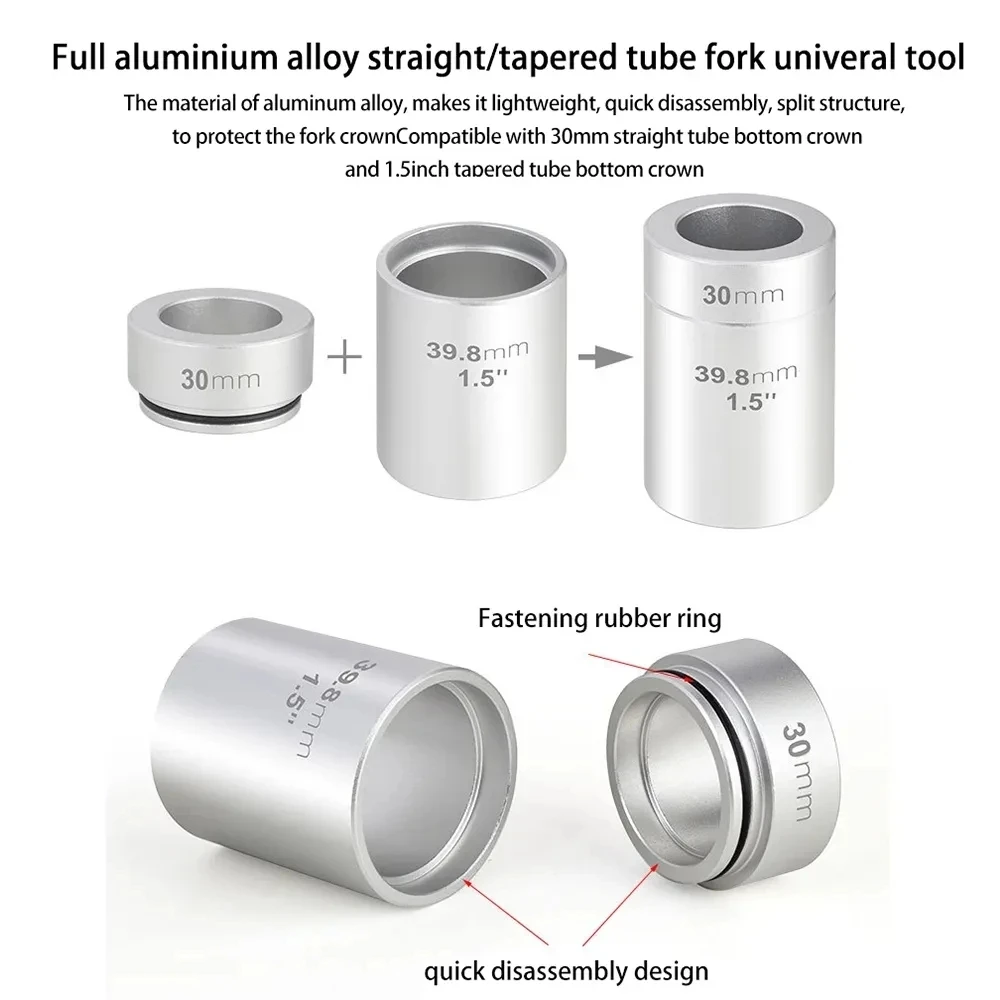 Toopre Fahrrad Headset Press Fit installieren und entfernen Werkzeug halb integrierte Lenkgetriebe Gabel Krone Distanz scheibe Unter leg scheibe Installateur Treiber – Detail 17