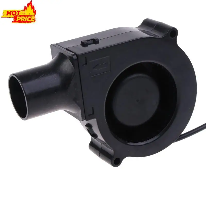 مروحة الشواء منفاخ الهواء المحمولة مروحة الهواء الشواء 12 فولت مروحة محمولة خفيفة الوزن الولايات المتحدة/الاتحاد الأوروبي #2