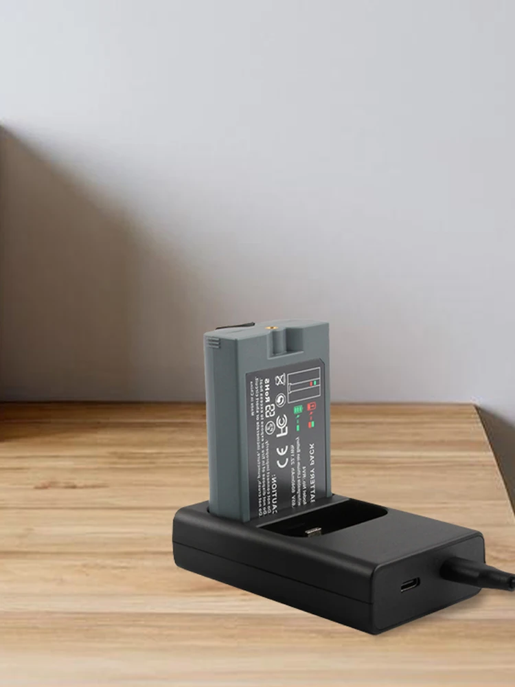 محطة شحن مزدوجة المنفذ تيار مستمر 5 فولت محطة شاحن البطارية الدائري قاعدة شاحن البطارية لبطارية الكاميرا الدائري #5