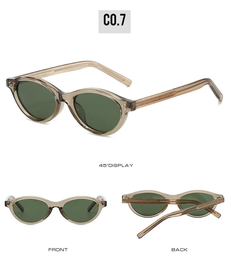 Neue Retro Kleine Sonnenbrille Frauen Polarisierte Fahren Gläser Marke Designer TAC Casual Shades Cat Eye Stile – Detail 15
