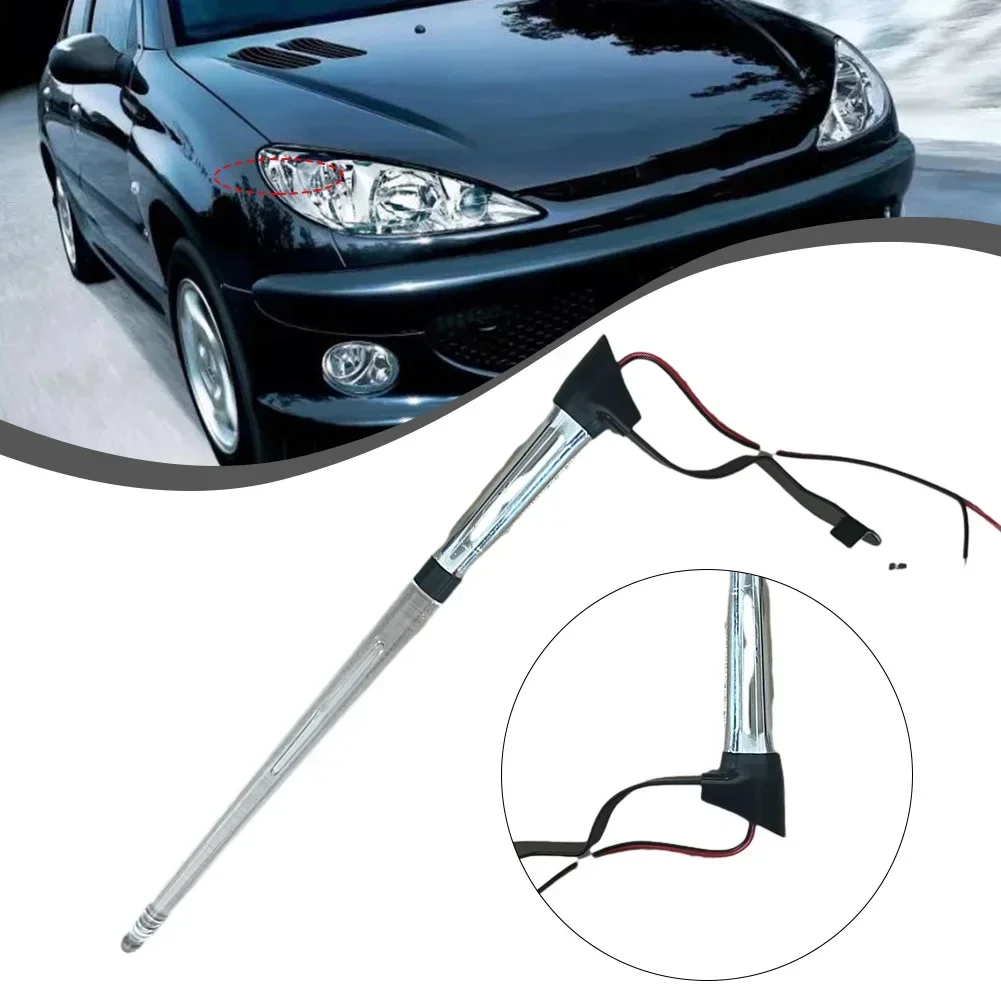 1pcs Car External Lighting Antennas Cars Accessories 12V Flags Pole Light Antenna Directly Mounts Antenna Mast Auto Accessories