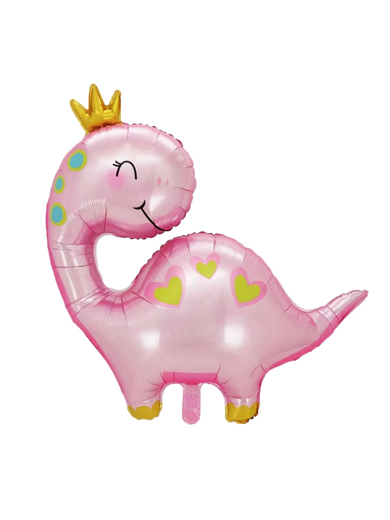 1pc Pink Crown Dinosaur Balloon Loveliness Tanystropheus Helium Balloons Children\'s Inflatbale Birthday Party Decorations