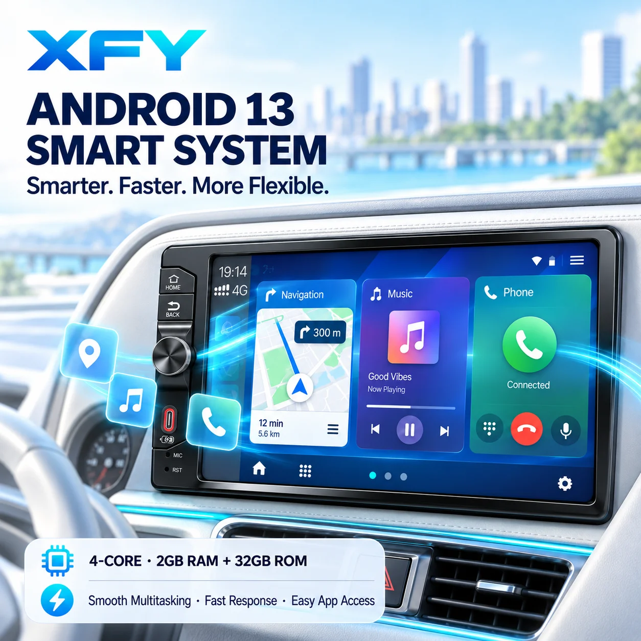 Universal 7/9/10 inch Screen Car Radio Stereo Wireless Carplay Android Auto Multimedia Video Player Autoradio BT Linux System