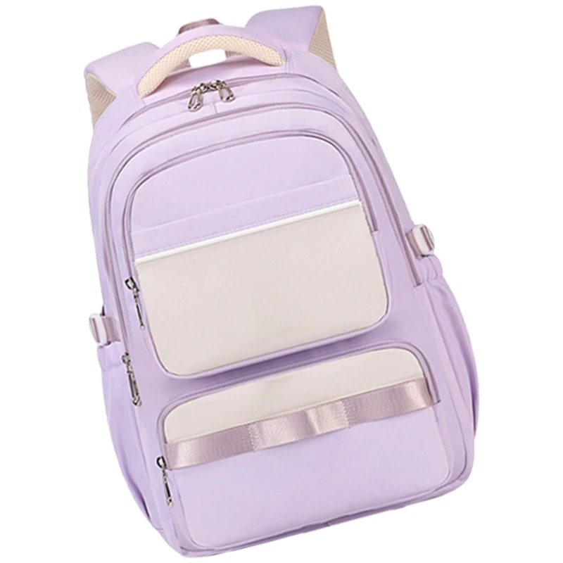 Borsa da scuola per adolescenti con zaino in nylon capacità, zaino ergonomico zaino in tessuto per l'uso quotidiano