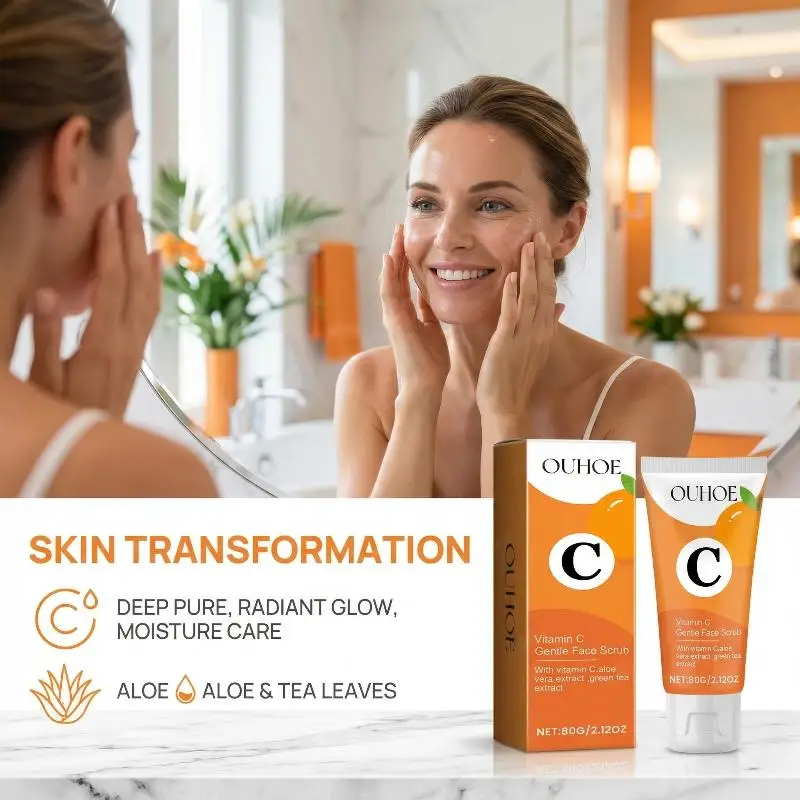 Vitamin C Gentle Facial Cleanser For Skin Care, Rejuvenating, Facial Cleaning, Pore Cleansing & Mild Cleansing