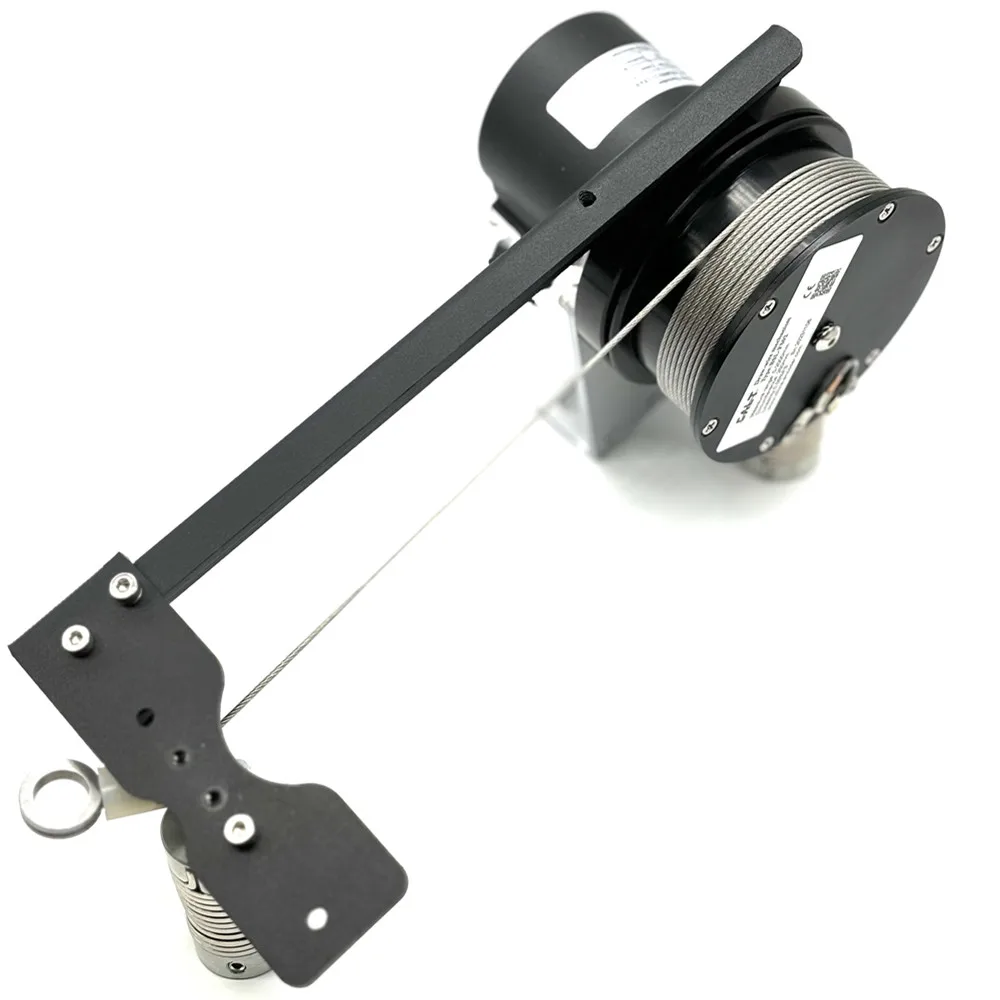 CALT 2000mm draw wire length absolute  linear encoder CAX60S1212E6RMG  with BSL-FS02 counter Grating Encoder Display