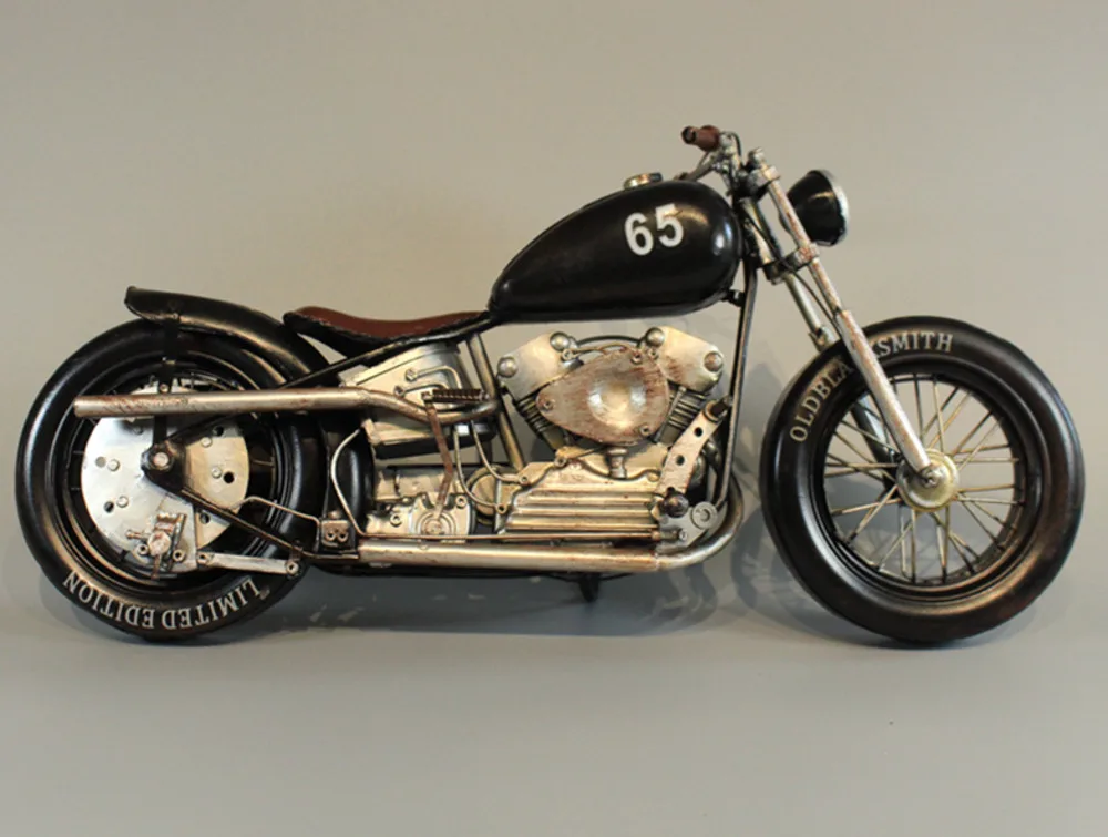 New To 1/6 Specials Die Cast Metal Handmade American Metal Biker Office Model Furniture Display Collection Toys For Children