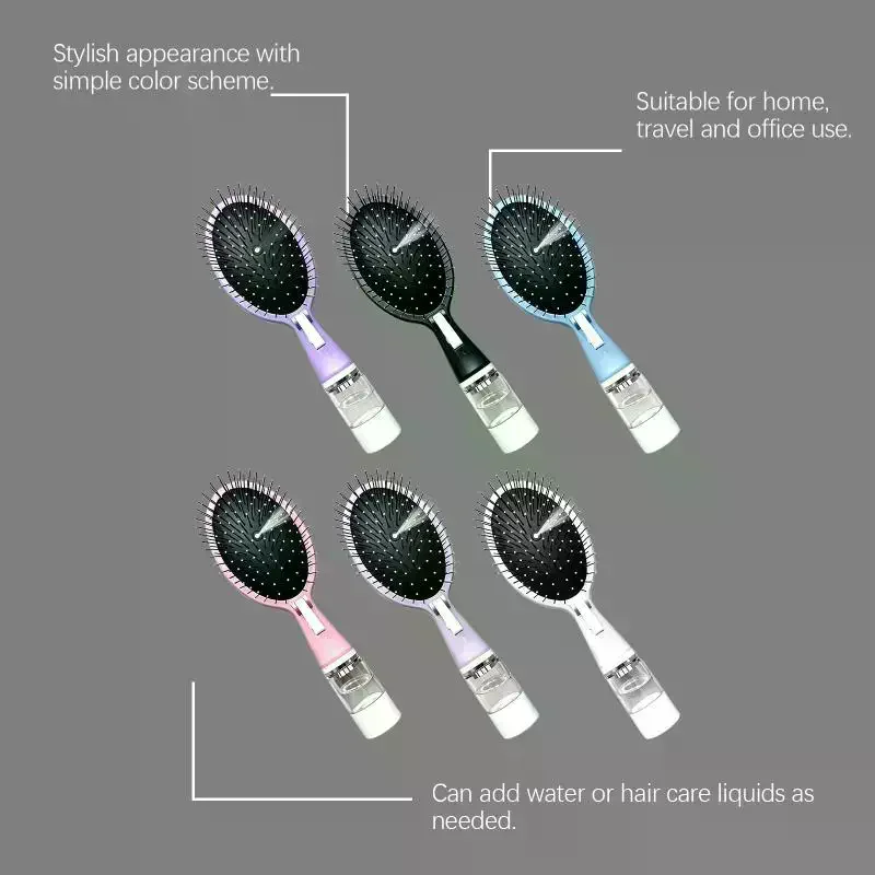 1Pcs Hair Water Mister Portable Multi-functional Spray Cushion Brush Liquid Spraying Hair Brush Smoothing