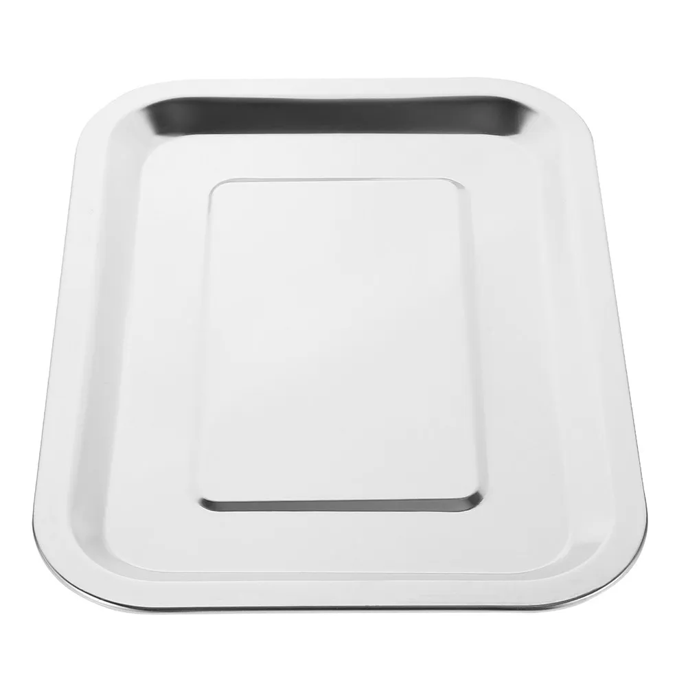 Stainless Steel Rectangular Baking Tray Small Deep Toaster Oven Grill Pan for Home Commercial Kitchen