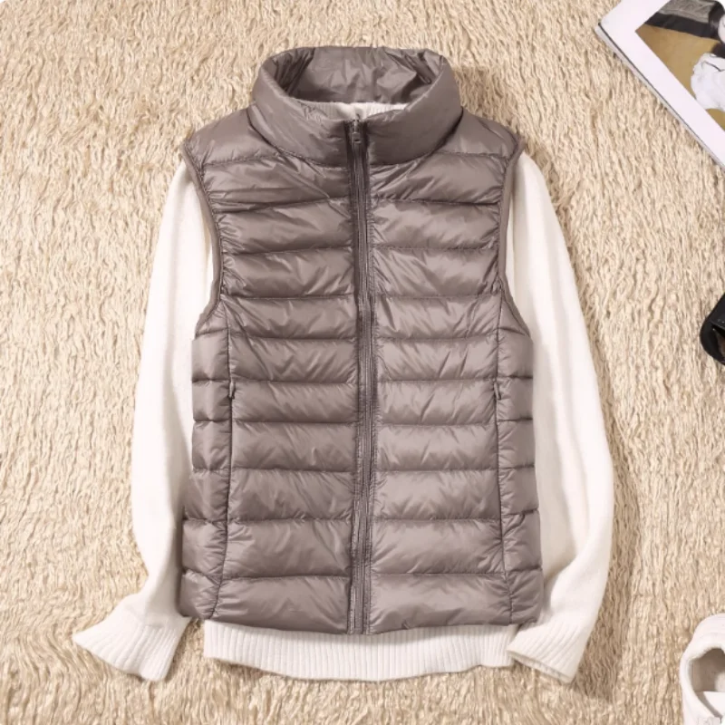 

Women's Autumn and Winter Down Jacket Vest Fashion Casual 2025 New Style Mother Commuter All-match Collar Vest Warm Jacket