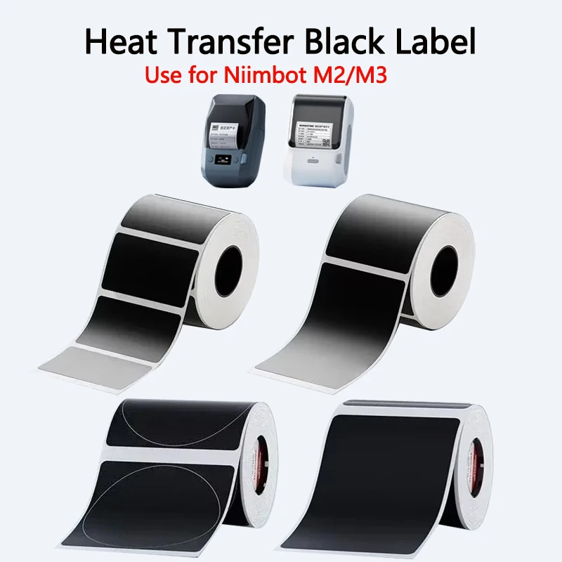 Niimbot M2/M3 Black Printing Paper Hardware Qualification Certificate Electrical Equipment Nameplate Label Self-adhesive Sticker