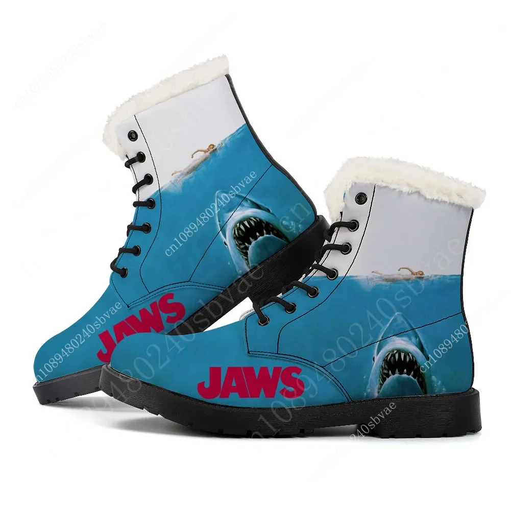 

Jaws Movie Shark Plush Boots Mens Womens Teenager Shoes Casual Boot Outdoor Light High Quality Print on Demand Customize Shoe