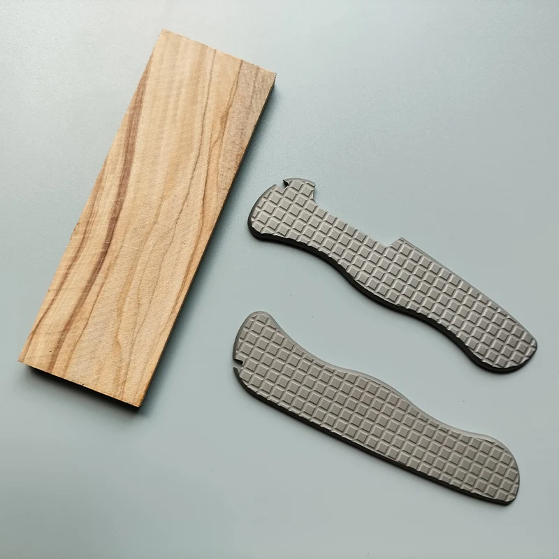 Básculas de mango de cuchillo hechas de titanio CNC para cuchillos del ejército suizo Victorinox de 111MM, herramienta de rescate de cuchillo de soldado suizo Centurion