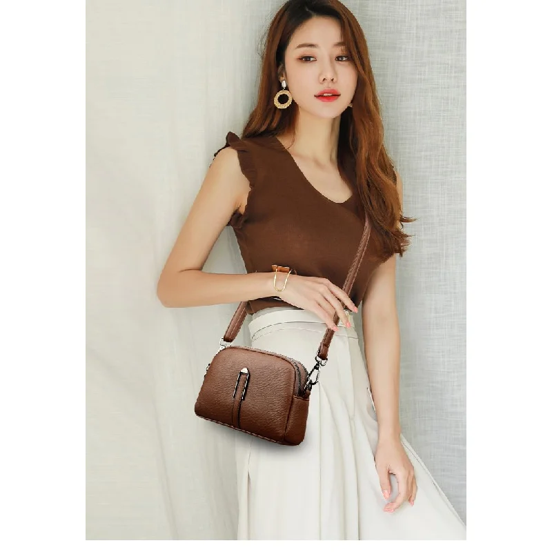 

Ladies Shoulder Bag Made Of Orchard-Printed Leather Boasting High-End Paris Trendy Vintage Lightweight Daily Look​
