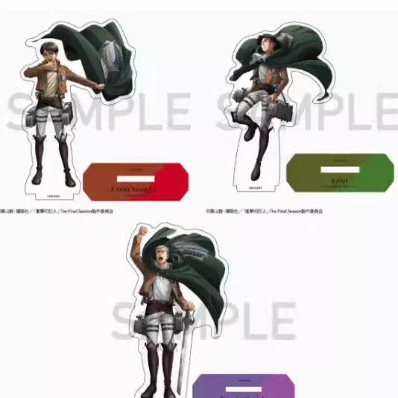 

Игра Eren Yeager Erwin Smith Levi Ackerman акриловая кукла-подставка аниме фигурка модель тарелка косплей игрушка в подарок