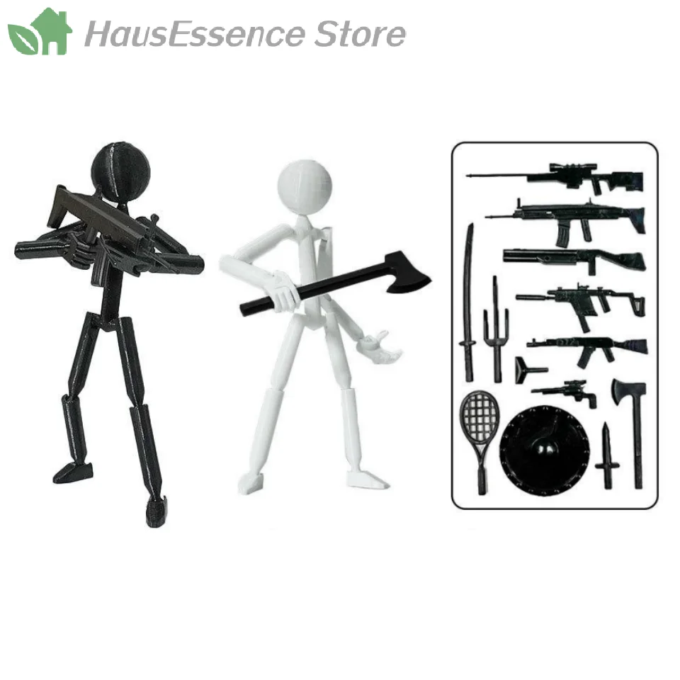※Novel Multi-Jointed Multi Joint Stickman Toy Movable 3D Printed Mannequin Novelty Action Figure Stickman Assembled
