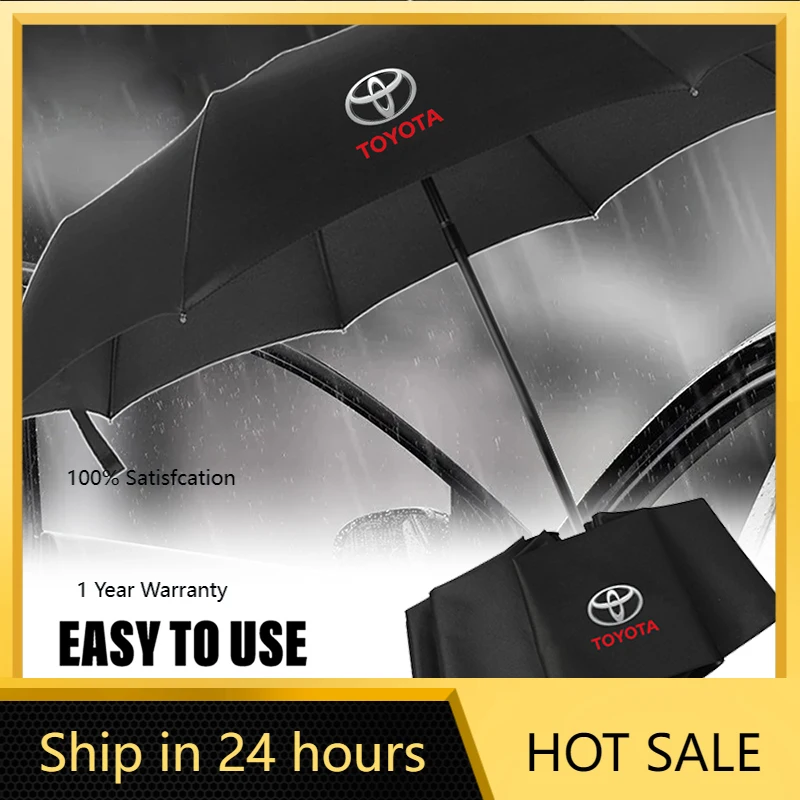 

Крышки ступицы автомобиля автоматический складной зонт портативный солнцезащитный козырек для Toyota Hilux Aygo Yaris Camry CHR Rav4 защита от царапин Decorati